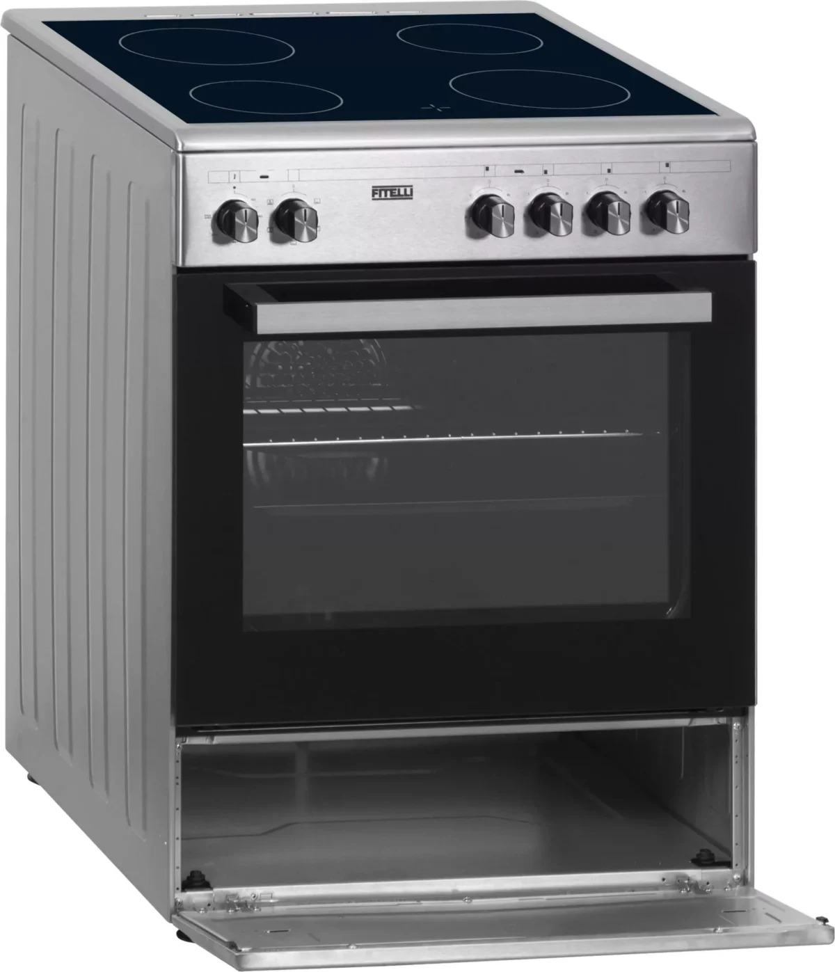 Fitelli FK6001RVS Keramisch Fornuis - Image 3