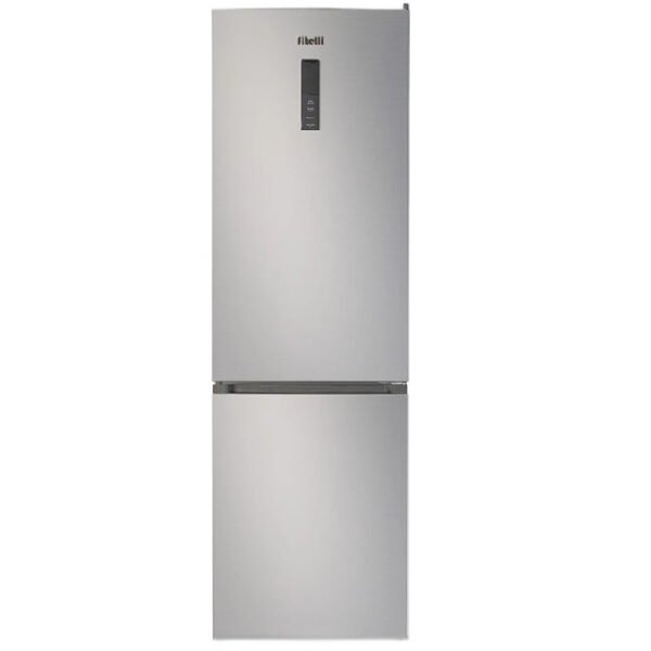 Fitelli KV344INOX01 Koel-vriescombinatie 335 l No-frost 195cm hoog 60cm breed-kleur RVS Grijs