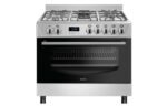 Wiggo WO-E909R(XX) Serie 9 Gasfornuis RVS | 5 Gasbranders & Grote Oven