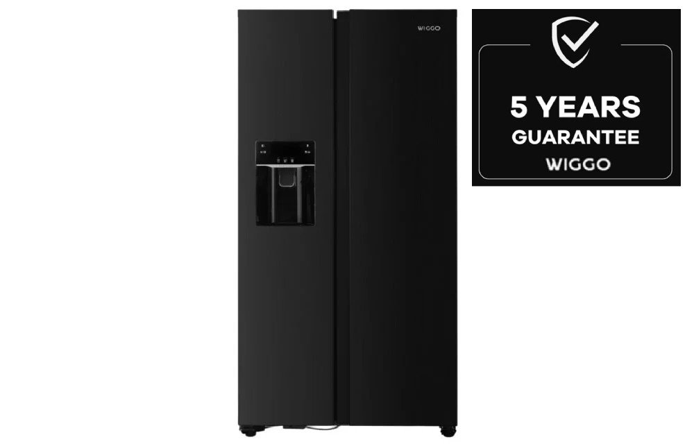 New Project (62) Wiggo WR-SBS18IME – Energiezuinige Zwarte Amerikaanse Koelkast met StayFresh en NoFrost - Afbeelding 1
